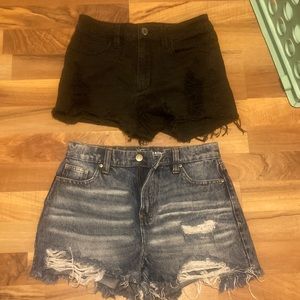 2 shorts one from guess size 26 the other from no boundaries size 3
